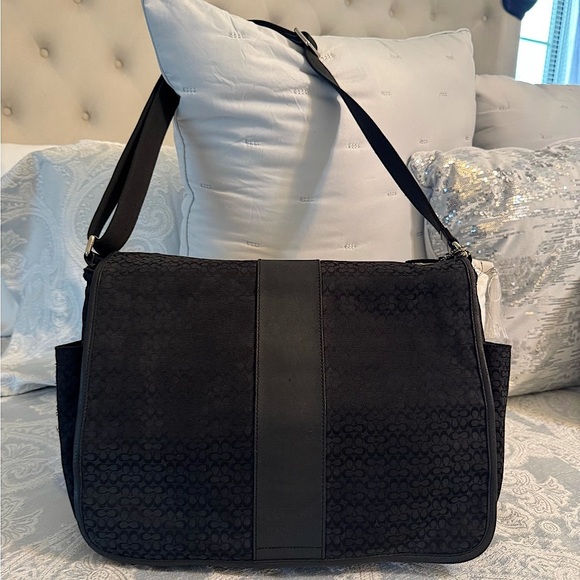 Coach Black Messenger / Laptop Bag - Picture 1 of 12